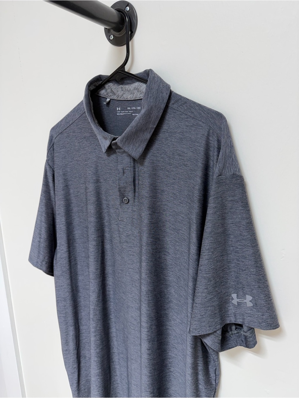 Under Armour Men's Charcoal Heather Polo